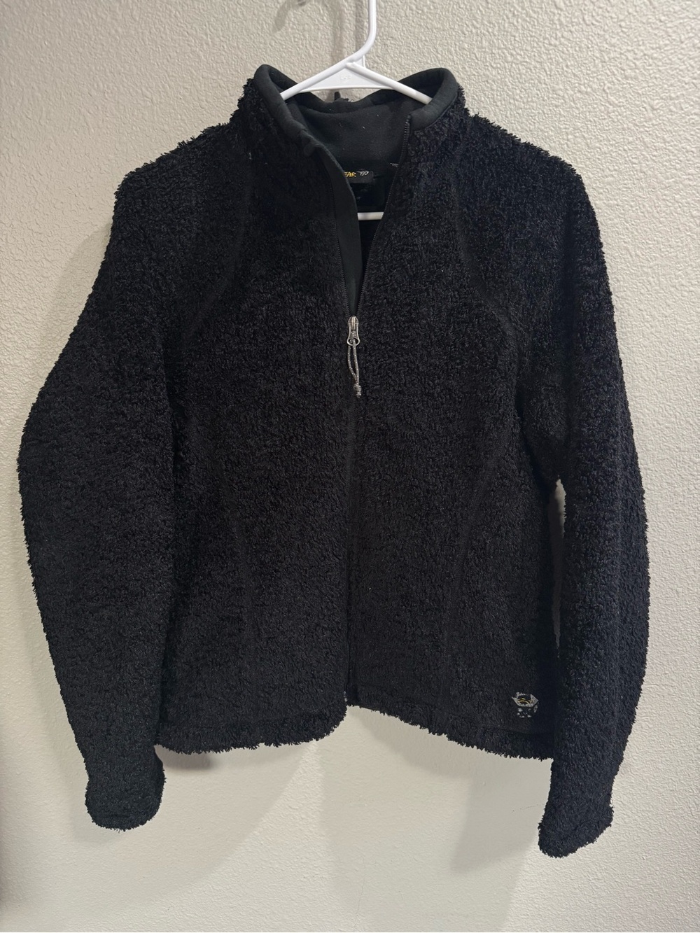 Mountain Hardwear Jacket Womens medium Black Full Zip Poodle Fleece Thermal